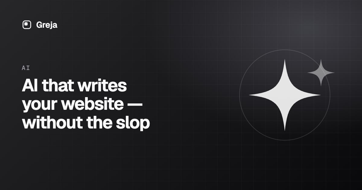 AI that writes your website — without the slop