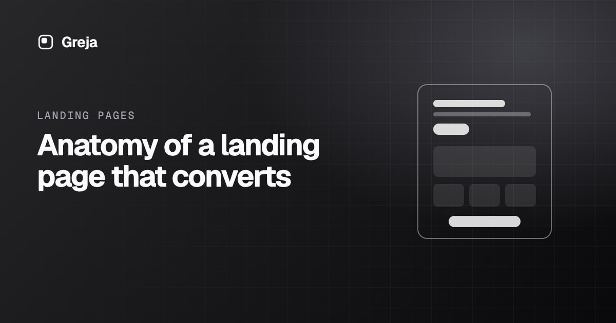 Anatomy of a landing page that converts